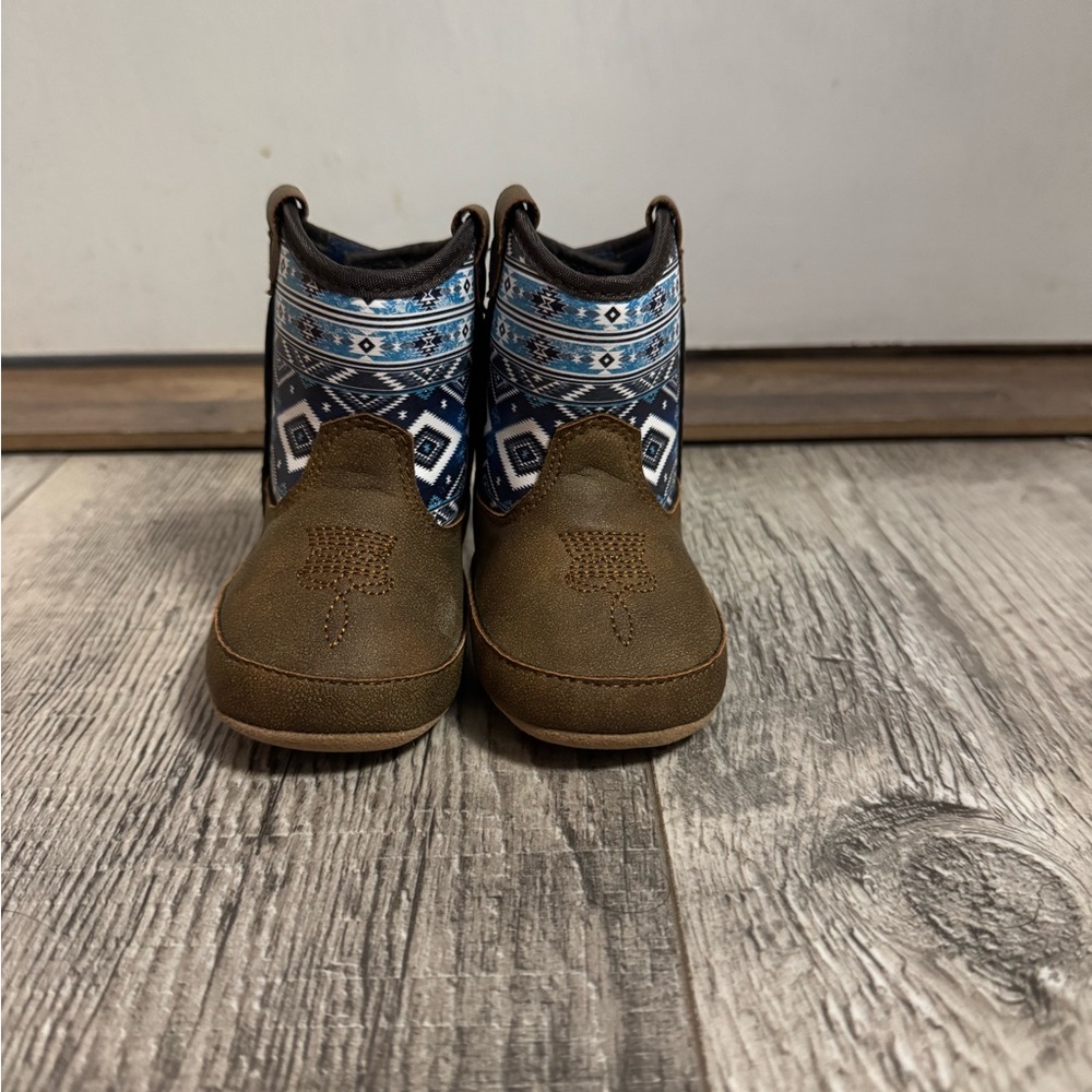 Twisted X Brown and Blue Kids Western Boots
